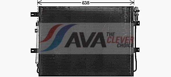 AVA COOLING SYSTEMS AU5346D: Condensatore climatizzatore ** CLEVER FIT ** con essiccatore