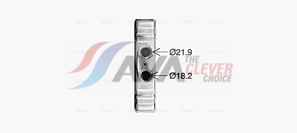 AVA COOLING SYSTEMS VN6434: Scambiatore calore per riscaldamento abitacolo senza tubazione