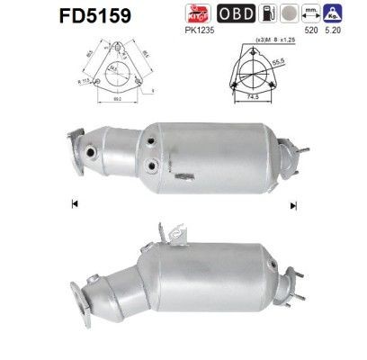 AS FD5159: Filtru de particule