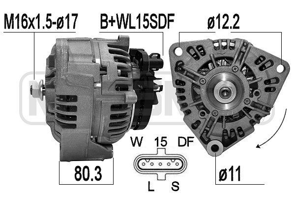 MESSMER 209611: Dynamo 120A