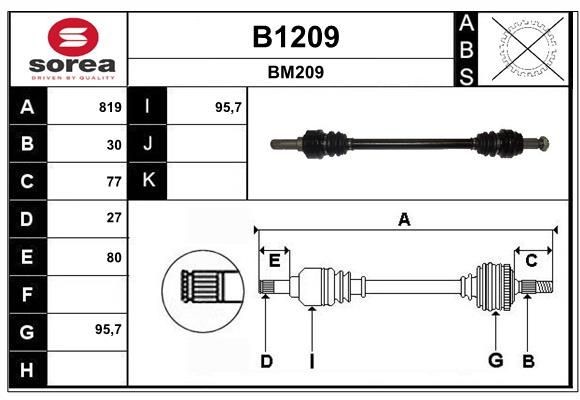 SNRA B1209: Planetara 819mm