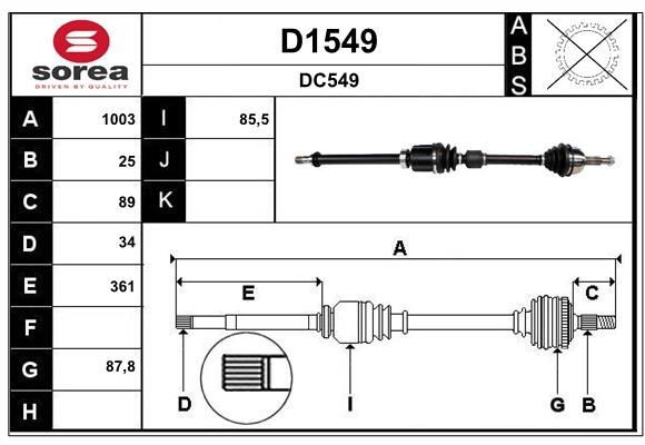 SNRA D1549: Planetara 1003mm