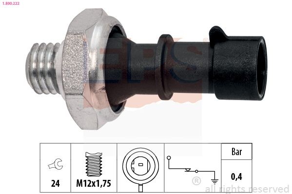 EPS 1.800.222: Õlisurvelülitus Made in Italy - OE Equivalent