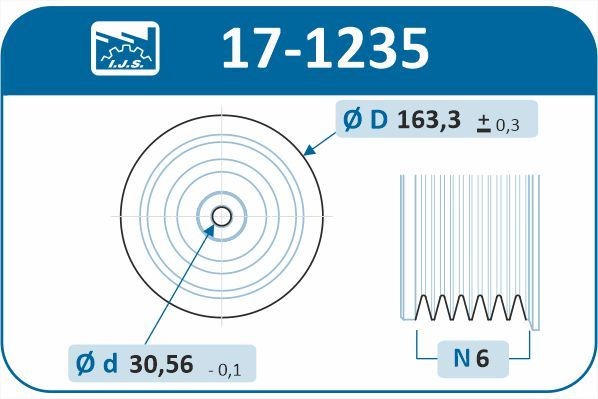 IJS GROUP 17-1235: Rihmaratas, väntvõll Technology & Quality, Made in Spain