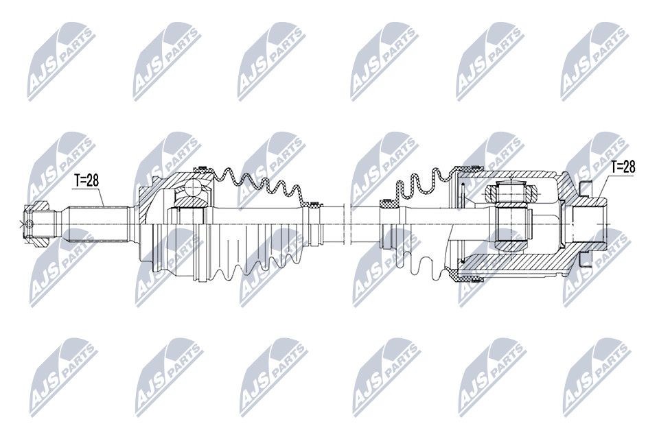 NTY NPW-CH-054: Veovõll esisild paremal, 586mm