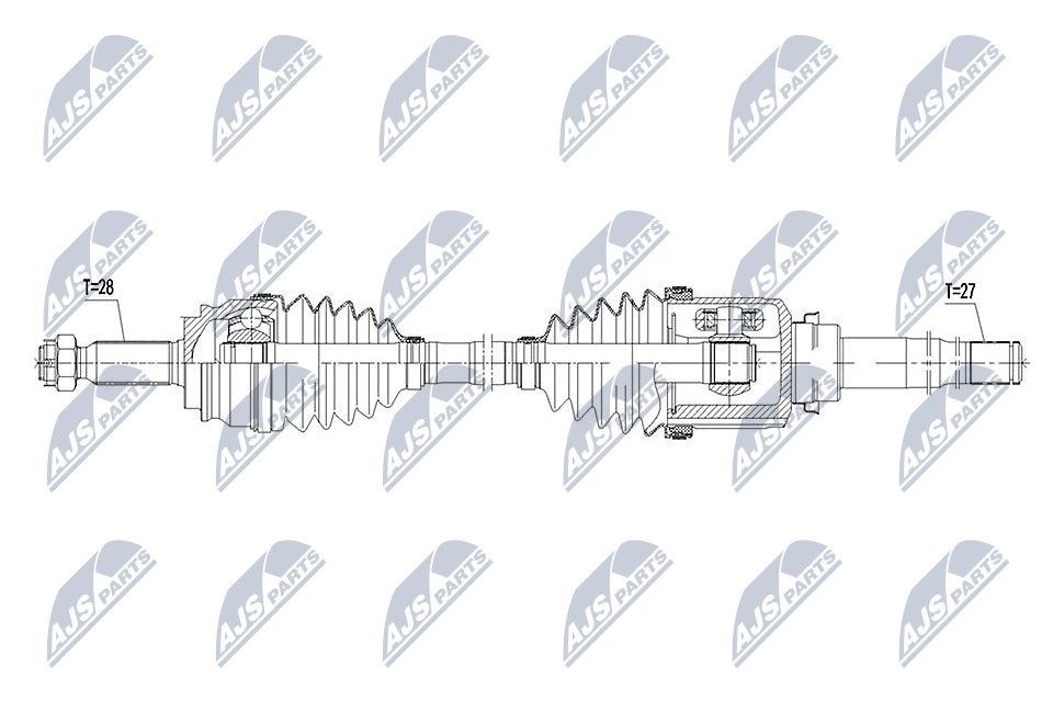 NTY NPW-CH-064: Veovõll esisild paremal, 960mm