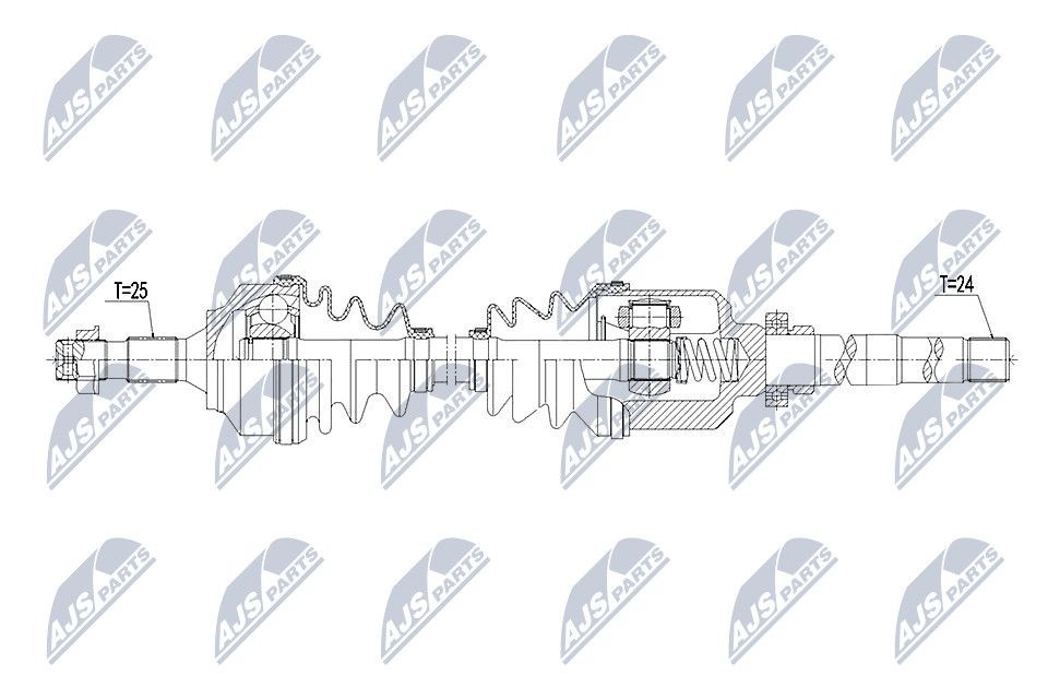 NTY NPW-CT-063: Veovõll esisild paremal, 936mm