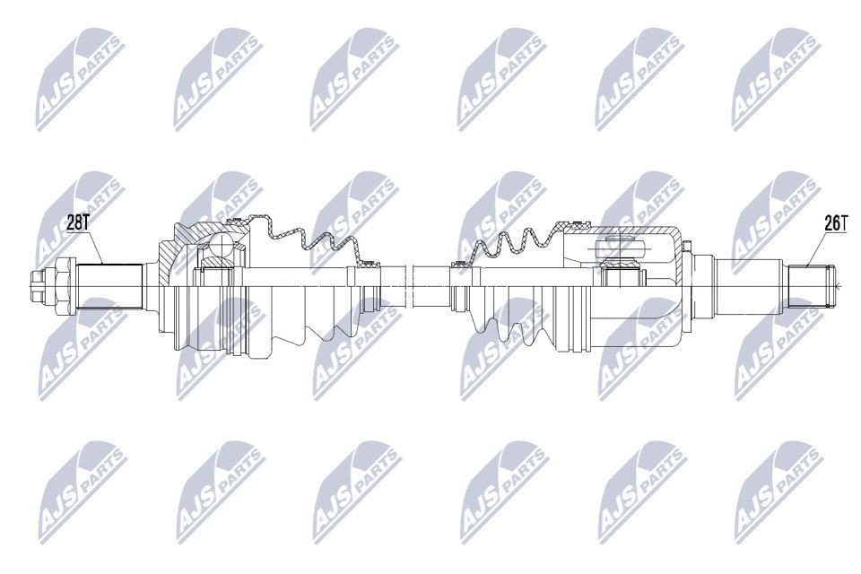 NTY NPW-SU-021: Veovõll esisild paremal, 611mm