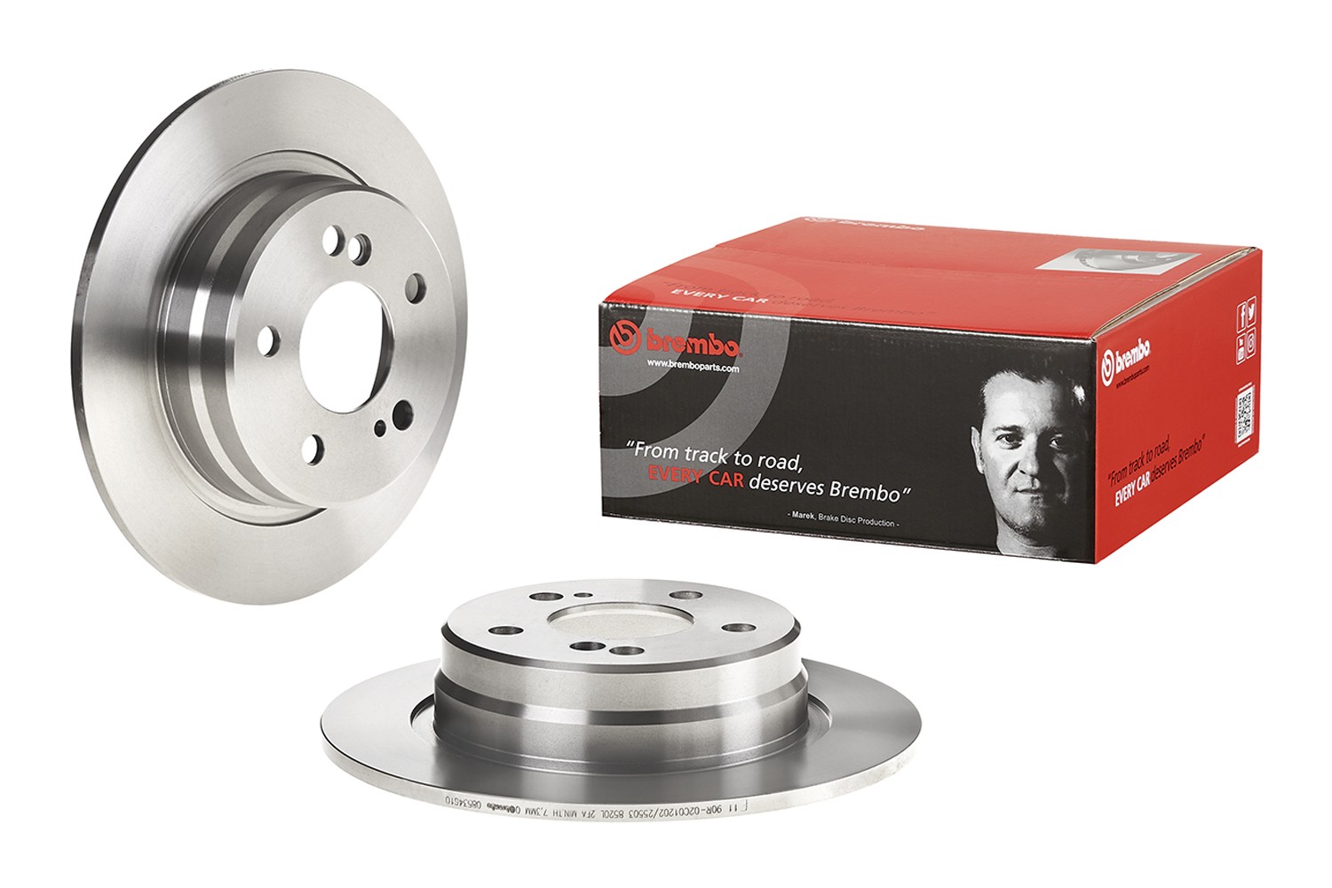 BREMBO 08.5346.10: Disc de frână PRIME LINE Ř: 278mm, plin, Ř: 278mm, cu suruburi