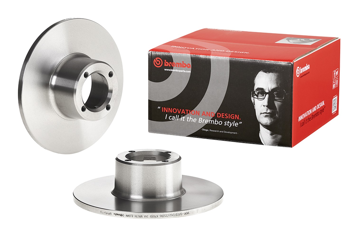 BREMBO 08.5464.10: Disc de frână PRIME LINE Ř: 213mm, plin, Ř: 213mm