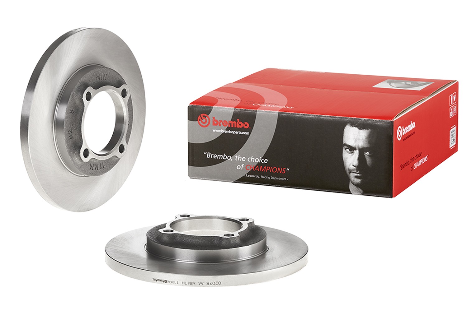 BREMBO 08.5741.10: Disc de frână PRIME LINE Ř: 219mm, plin, Ř: 219mm