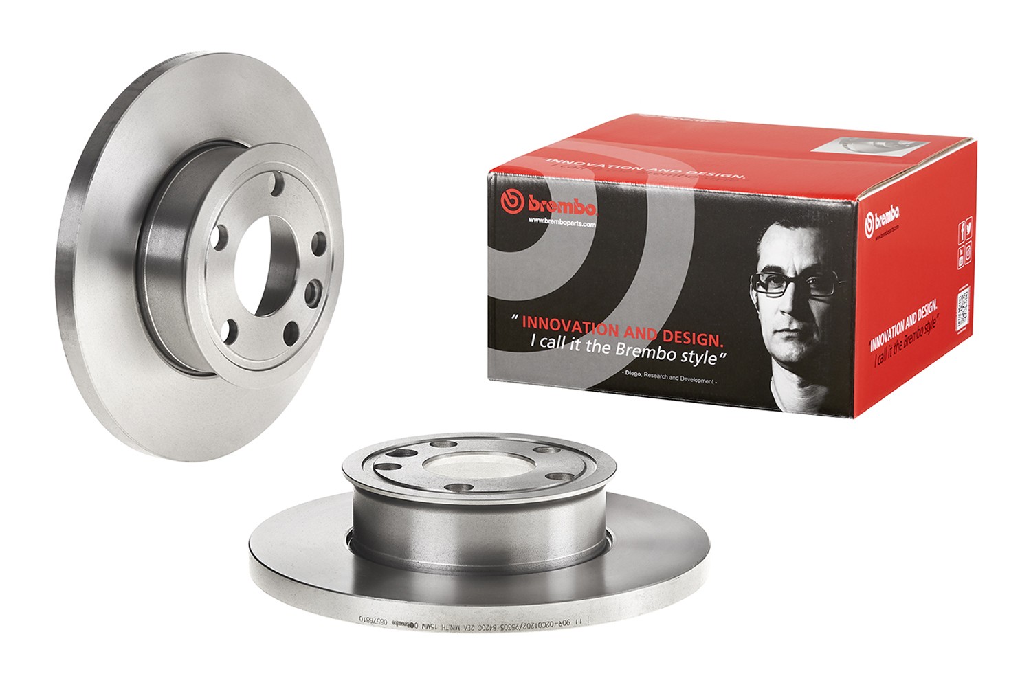BREMBO 08.5768.10: Disc de frână PRIME LINE Ř: 282mm, plin, Ř: 282mm