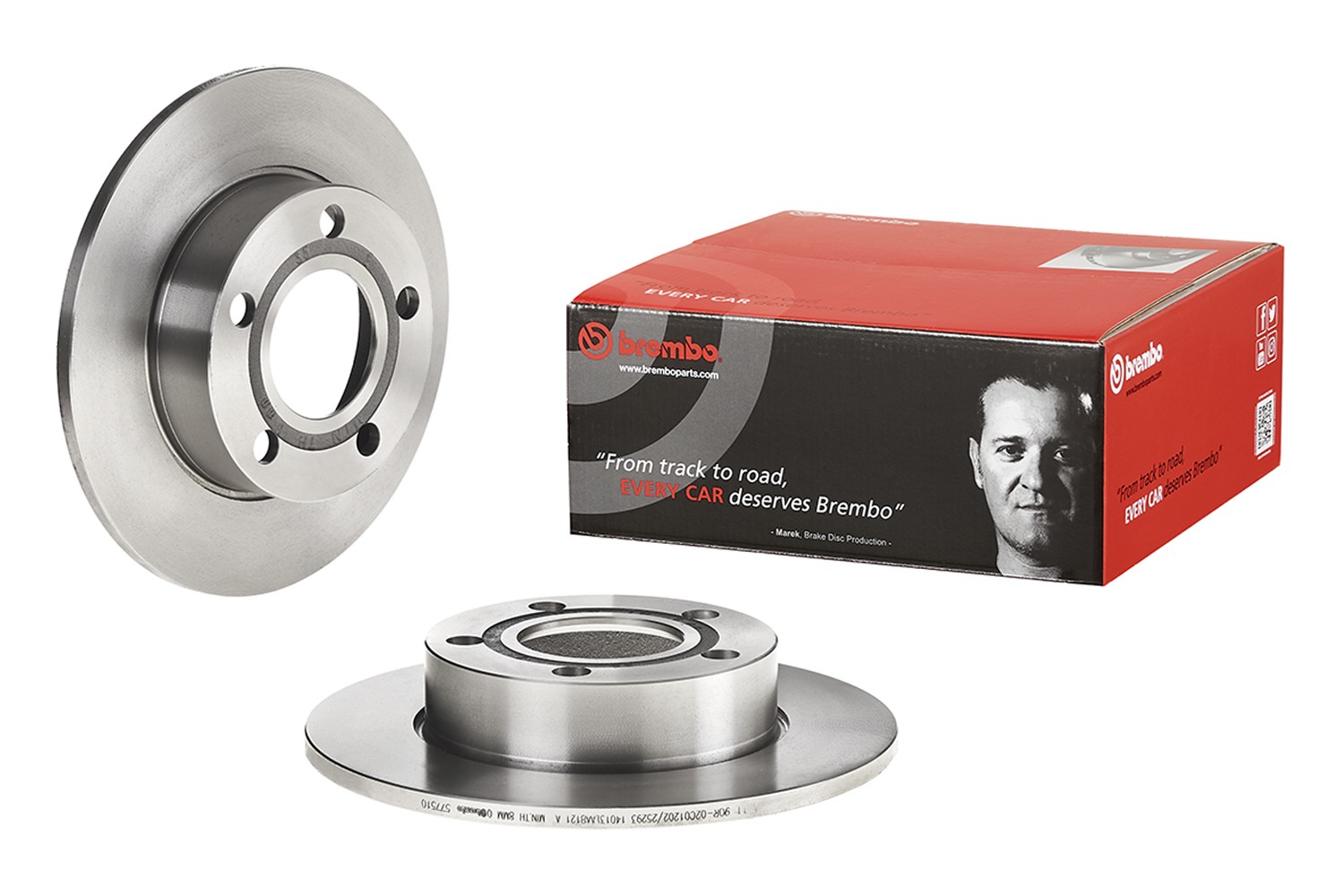 BREMBO 08.5775.10: Disc de frână PRIME LINE Ř: 245mm, plin, Ř: 245mm