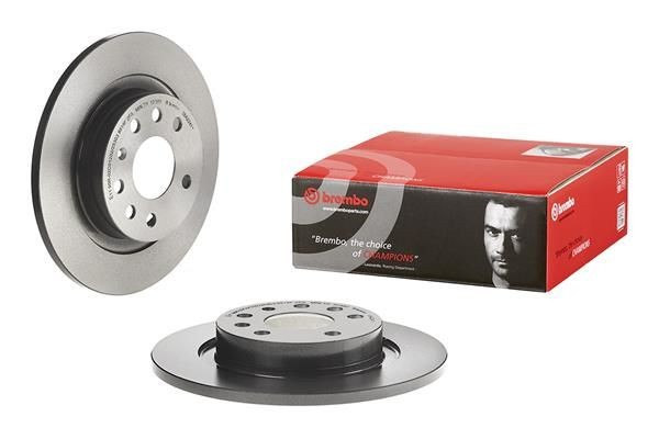 BREMBO 08.A224.11: Piduriketas Ø: 278mm, täis, Ø: 278mm, kaetud, koos kruvidega COATED DISC LINE