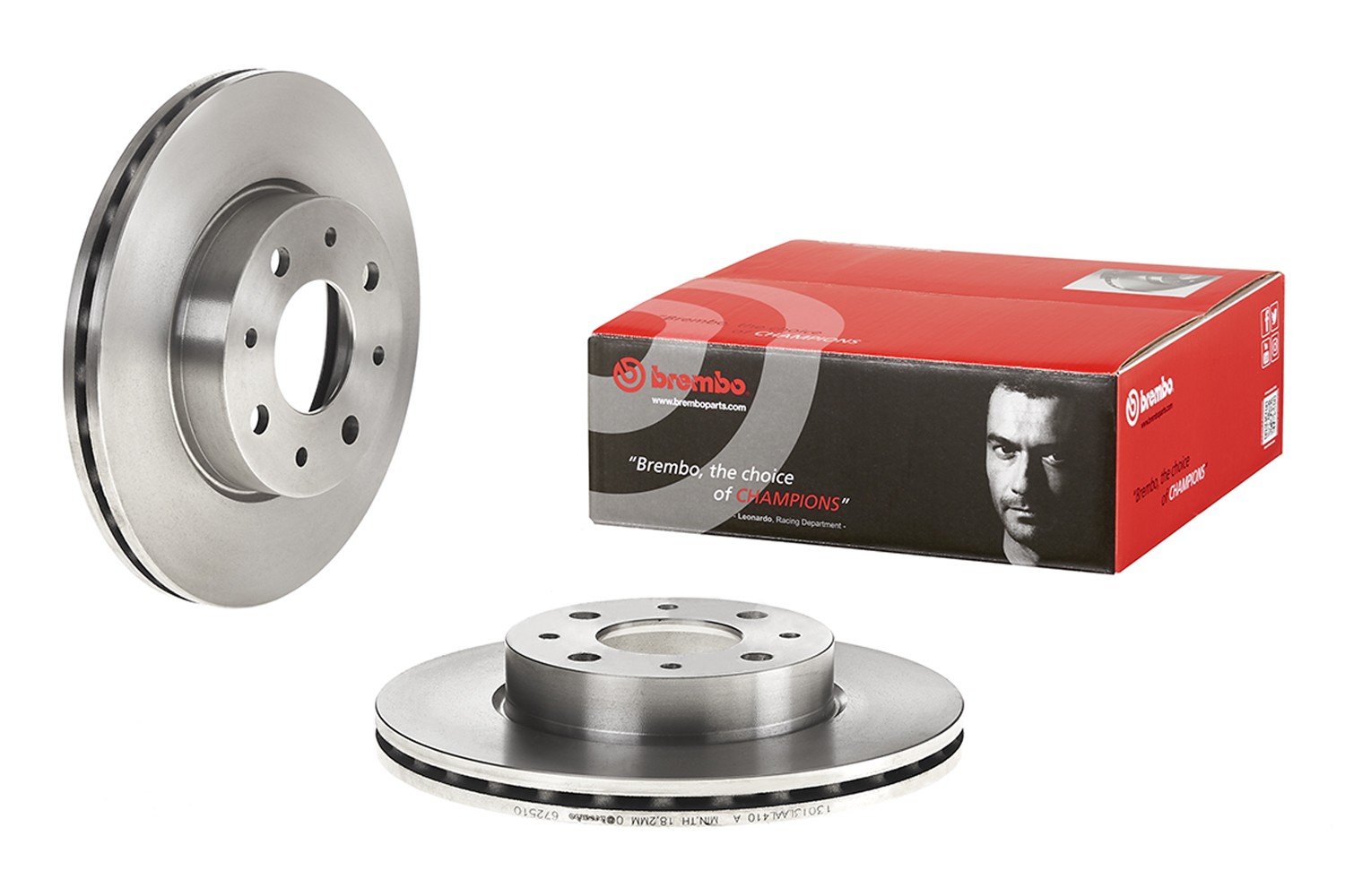BREMBO 09.6725.10: Bremžu diski PRIME LINE Ø: 240mm, ar iekšējo ventilāciju, Ø: 240mm, ar skrūvēm