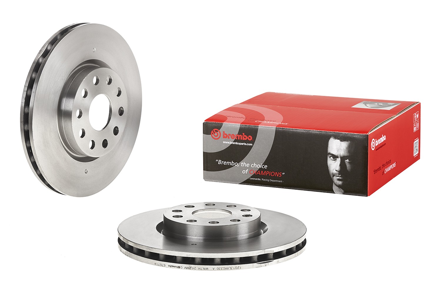 BREMBO 09.6767.14: Piduriketas PRIME LINE Ø: 281mm, sisemine õhutus, Ø: 281mm