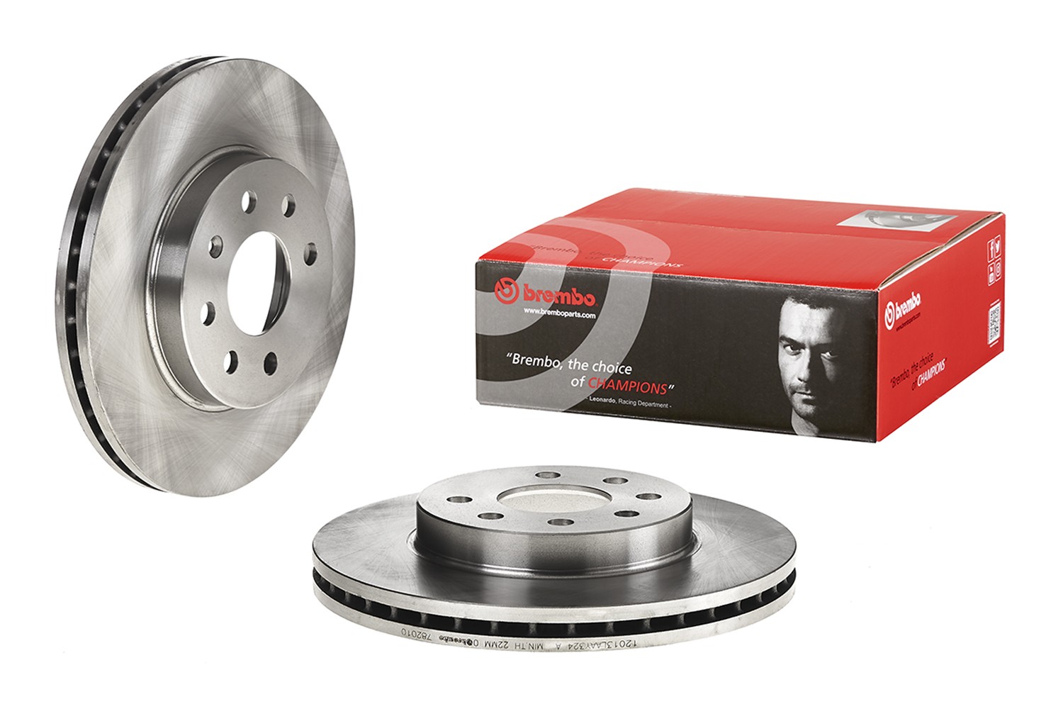 BREMBO 09.7820.10: Disc de frână PRIME LINE Ř: 256mm, ventilat interior, Ř: 256mm, cu suruburi