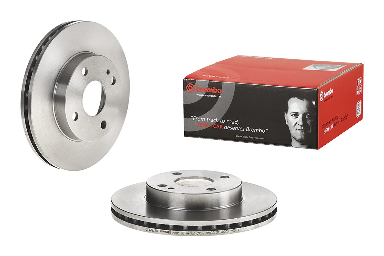 BREMBO 09.7824.10: Disc de frână PRIME LINE Ř: 235mm, ventilat interior, Ř: 235mm