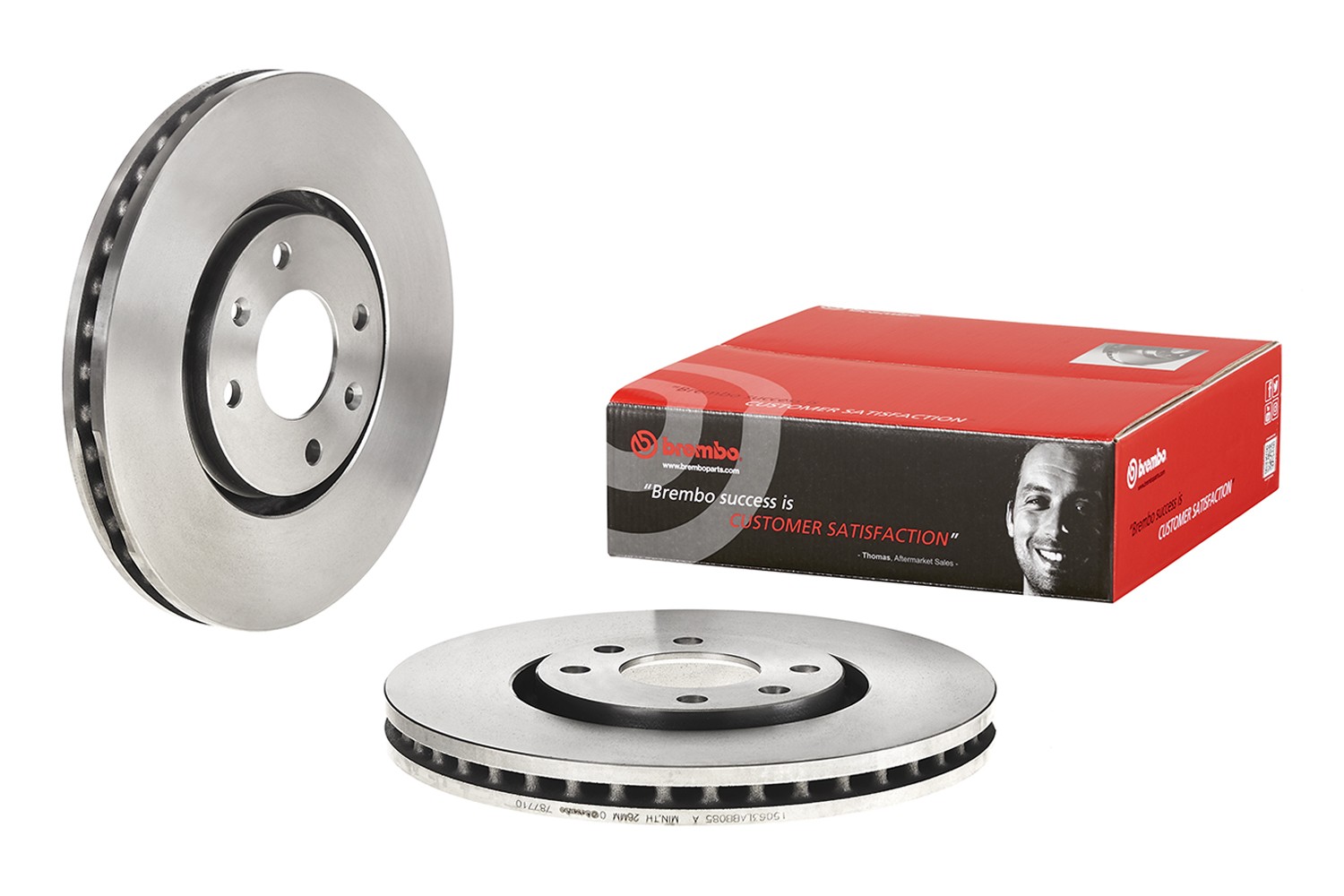 BREMBO 09.7877.10: Disc de frână PRIME LINE Ř: 288mm, ventilat interior, Ř: 288mm, cu suruburi