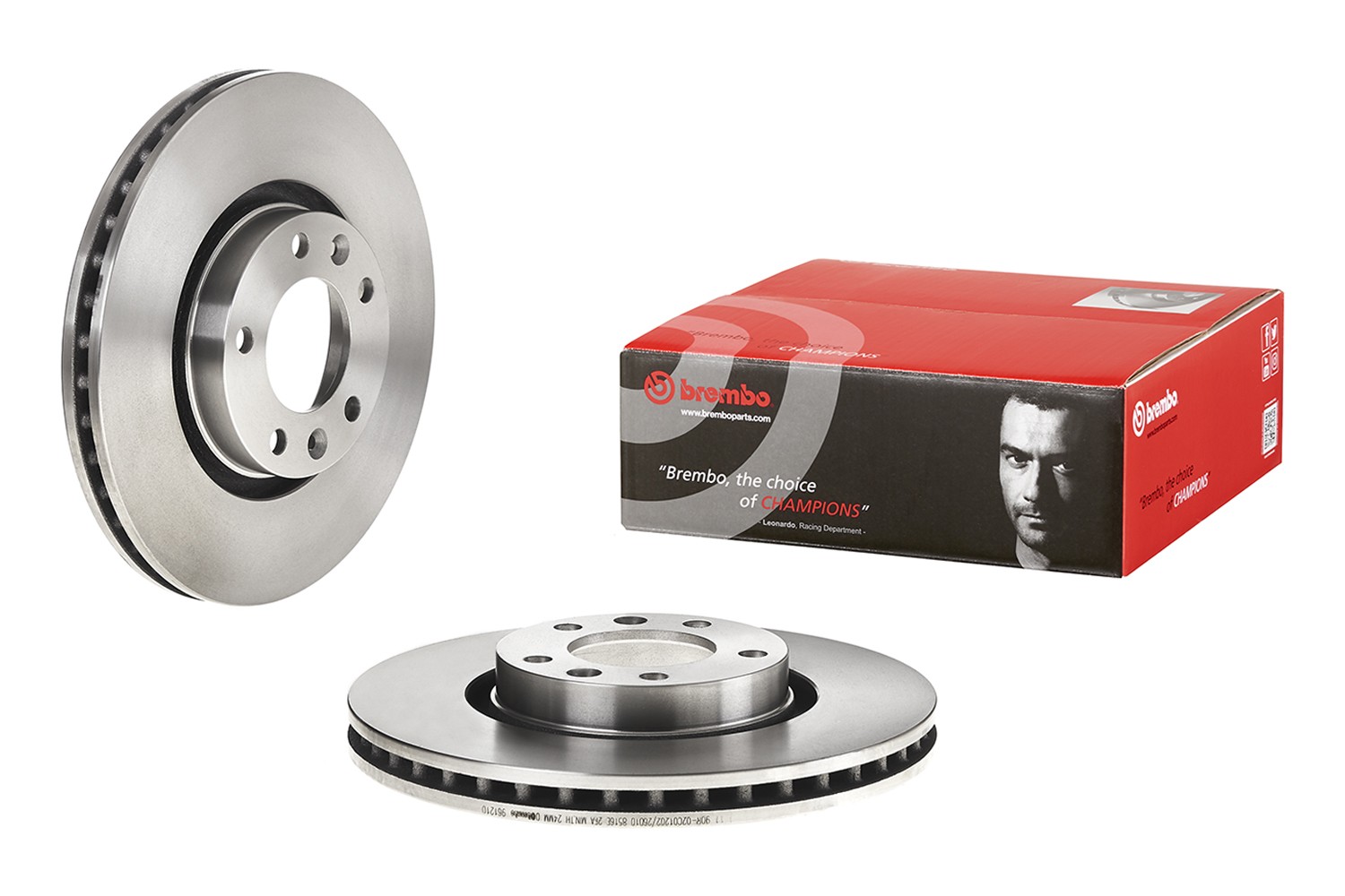 BREMBO 09.9612.10: Piduriketas PRIME LINE Ø: 283mm, sisemine õhutus, Ø: 283mm, koos kruvidega