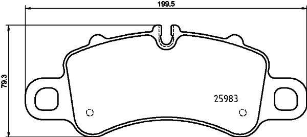 HELLA 8DB 355 025-601: Piduriklotsid koos lisadega