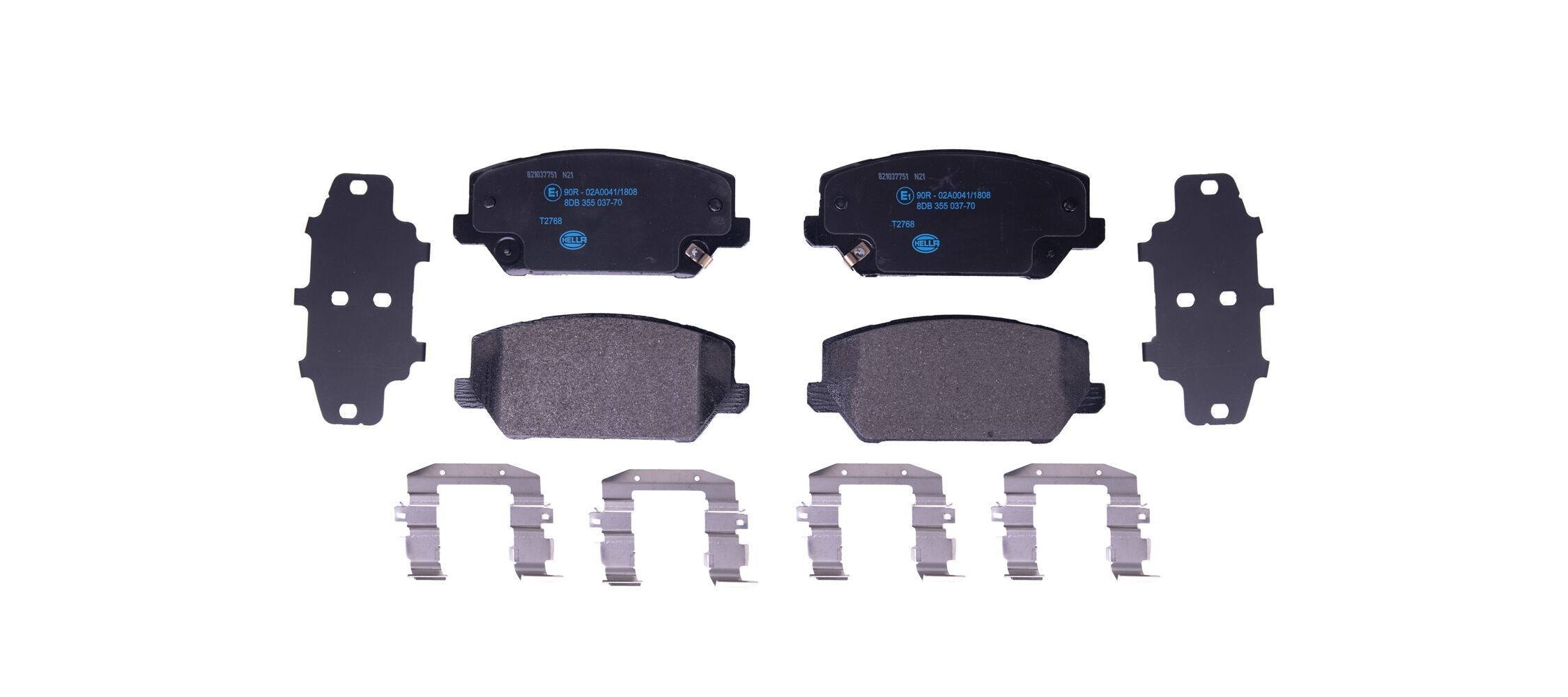 HELLA 8DB 355 037-701: Piduriklotsid koos lisadega