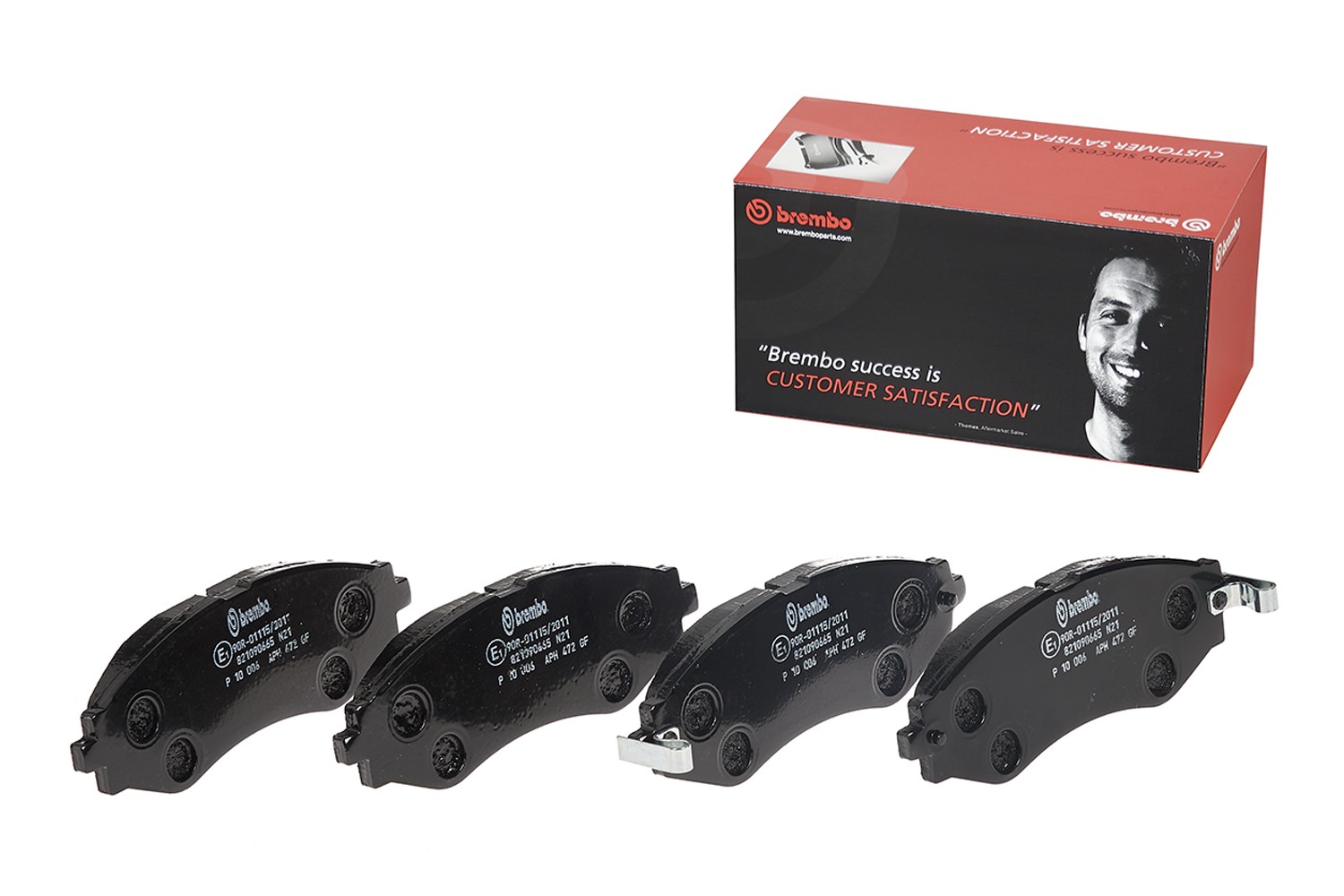 BREMBO P 10 006: Piduriklotsid PRIME LINE ilma lisavarustuseta, koos kokkusurumisvastase plekiga