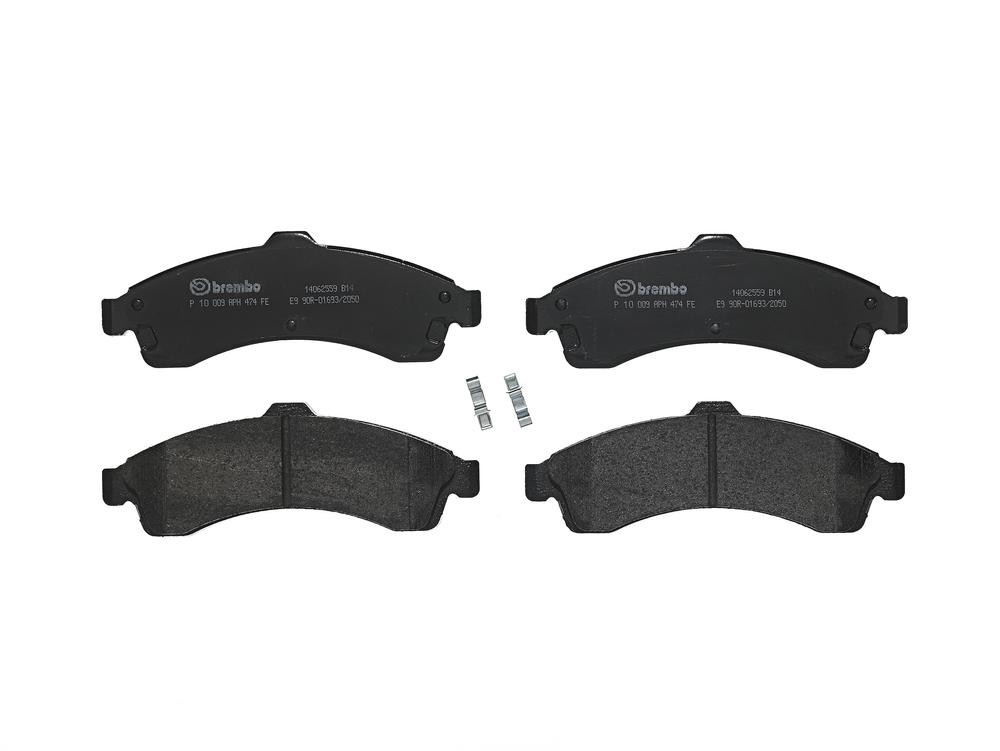BREMBO P 10 009: Plăcuțe de frână PRIME LINE fara accesorii, cu tabla anti scartait