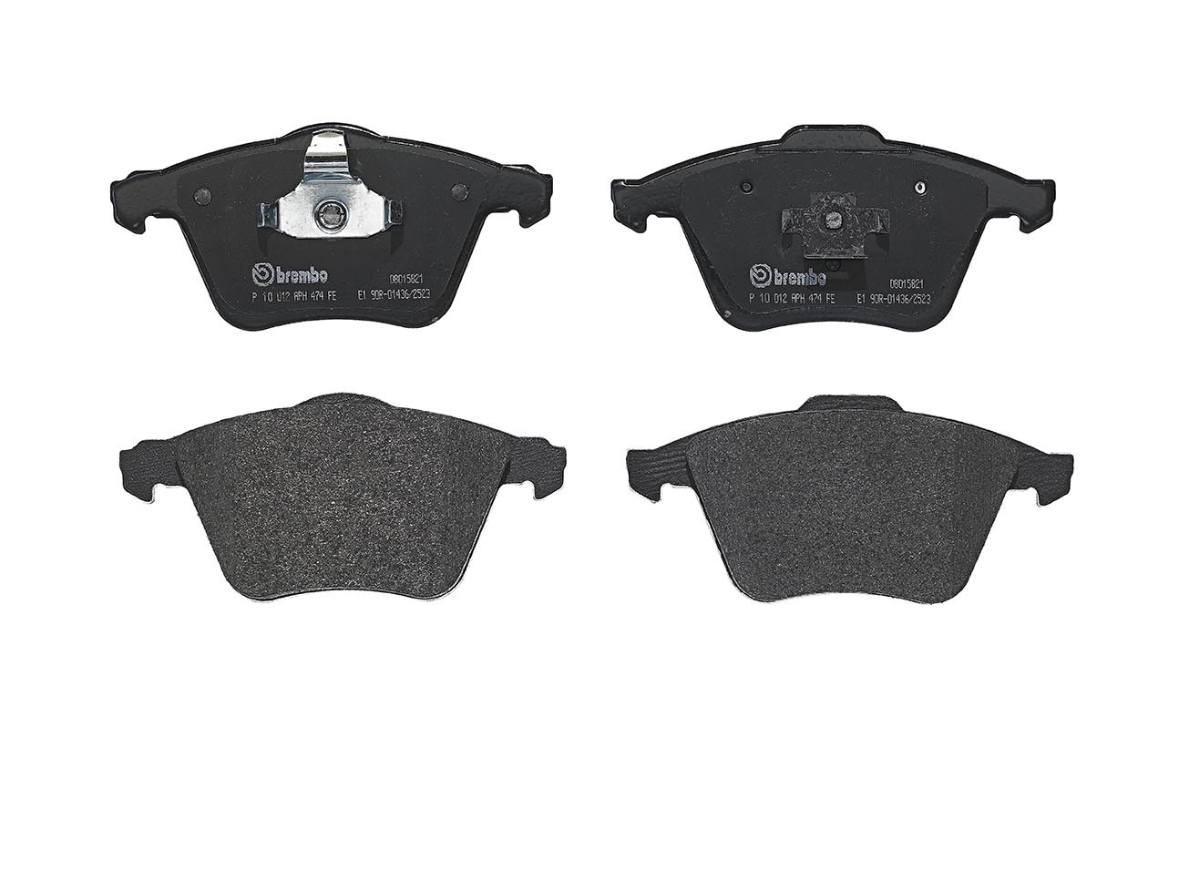 BREMBO P 10 012: Plăcuțe de frână PRIME LINE cu acceasorii, cu clema piston, cu tabla anti scartait