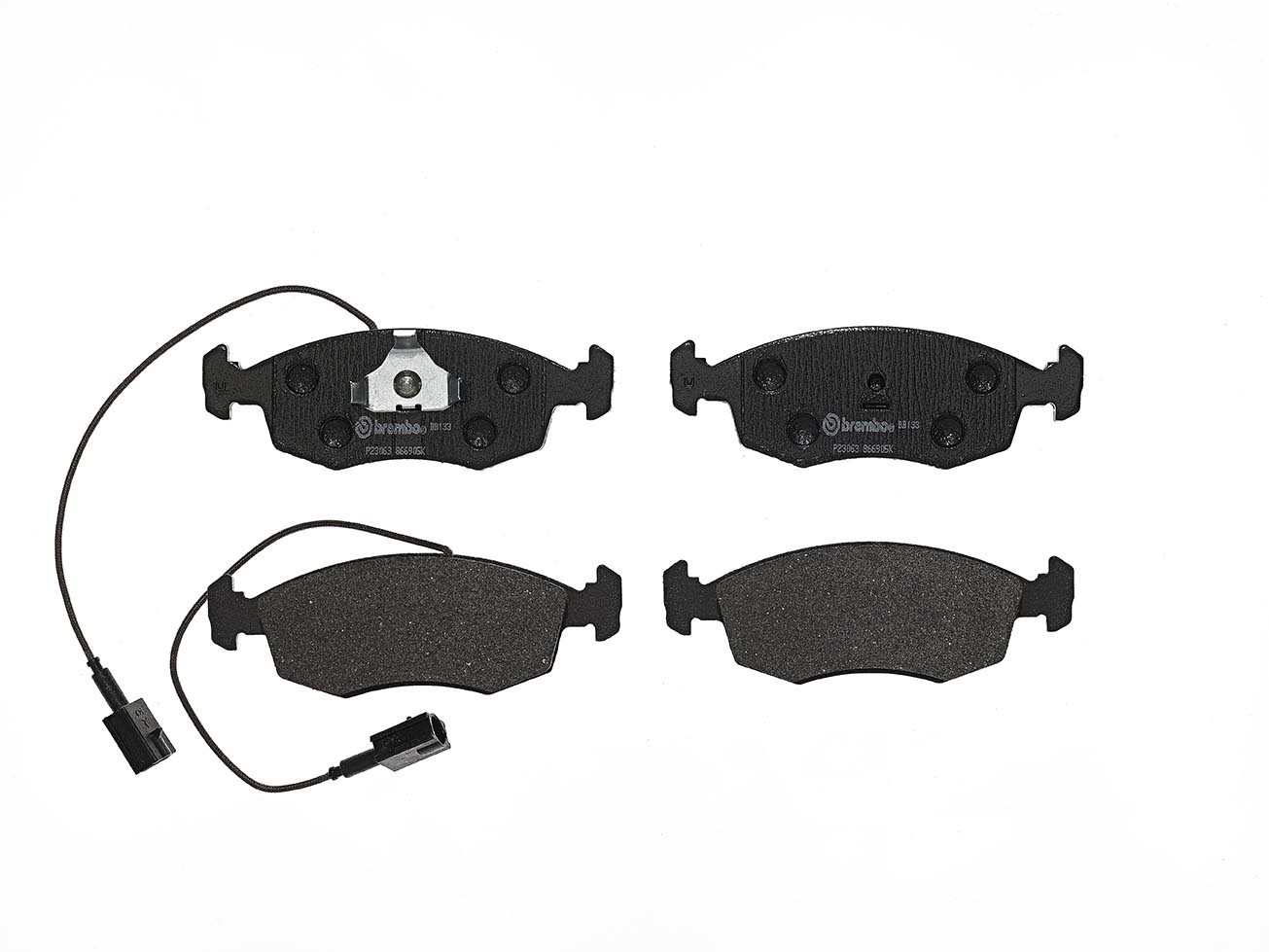 BREMBO P 23 063: Piduriklotsid PRIME LINE ilma lisavarustuseta, koos kokkusurumisvastase plekiga