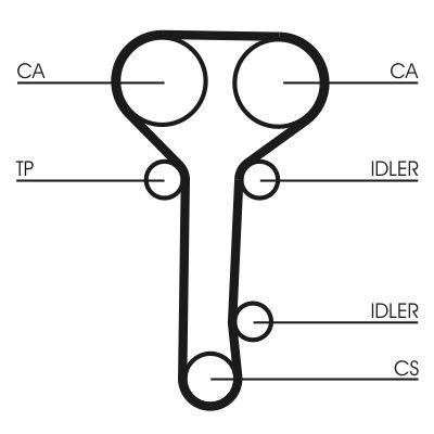 CONTITECH CT978WP2: Pompă apă + kit distribuție dinti: 129, Latime: 25mm