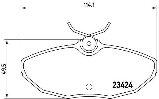 BREMBO P 36 013: Bremsbeläge PRIME LINE mit Zubehör, mit Bremssattelschrauben, mit Anti-Quietsch-Blech