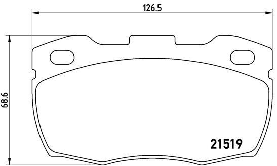 BREMBO P 44 015: Piduriklotsid PRIME LINE ilma lisavarustuseta, koos kokkusurumisvastase plekiga