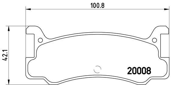 BREMBO P 49 005: Piduriklotsid PRIME LINE ilma lisavarustuseta, koos kokkusurumisvastase plekiga