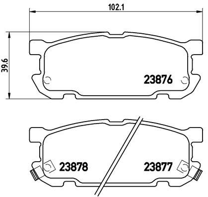 BREMBO P 49 030: Plăcuțe de frână PRIME LINE fara accesorii, cu tabla anti scartait