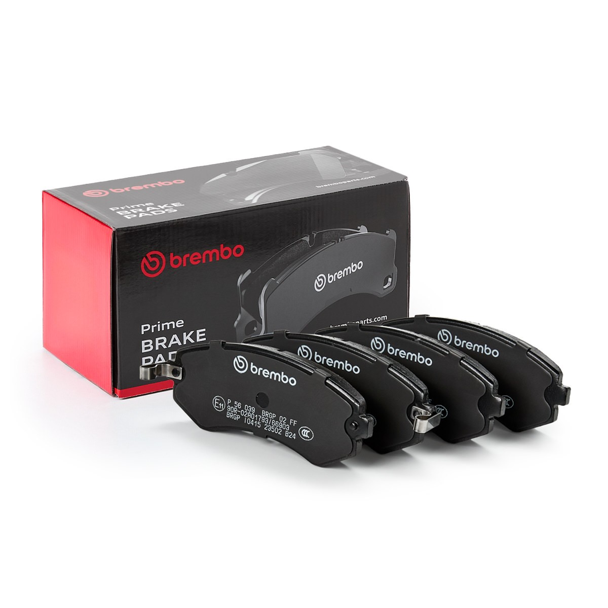 BREMBO P 56 039: Plăcuțe de frână PRIME LINE fara accesorii, cu tabla anti scartait