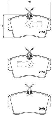 BREMBO P 59 009: Plăcuțe de frână PRIME LINE cu acceasorii, cu suruburi etrier, cu tabla anti scartait