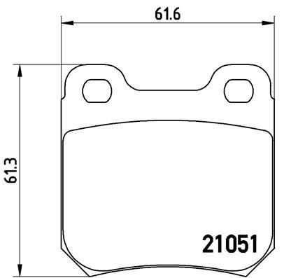 BREMBO P 59 010: Piduriklotsid PRIME LINE ilma lisavarustuseta, koos kokkusurumisvastase plekiga