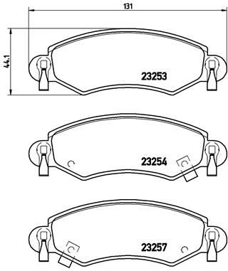 BREMBO P 59 035: Bromsbelägg PRIME LINE utan tillbehör, Anti-skrik-plåt