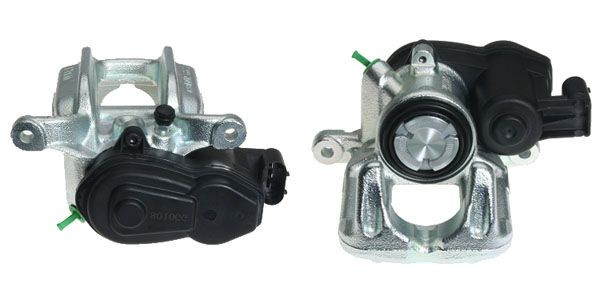 BREMBO F 00 048: Bremžu suports ESSENTIAL LINE - With EPB aiz tilta, Aizm. tilts kreisajā pusē