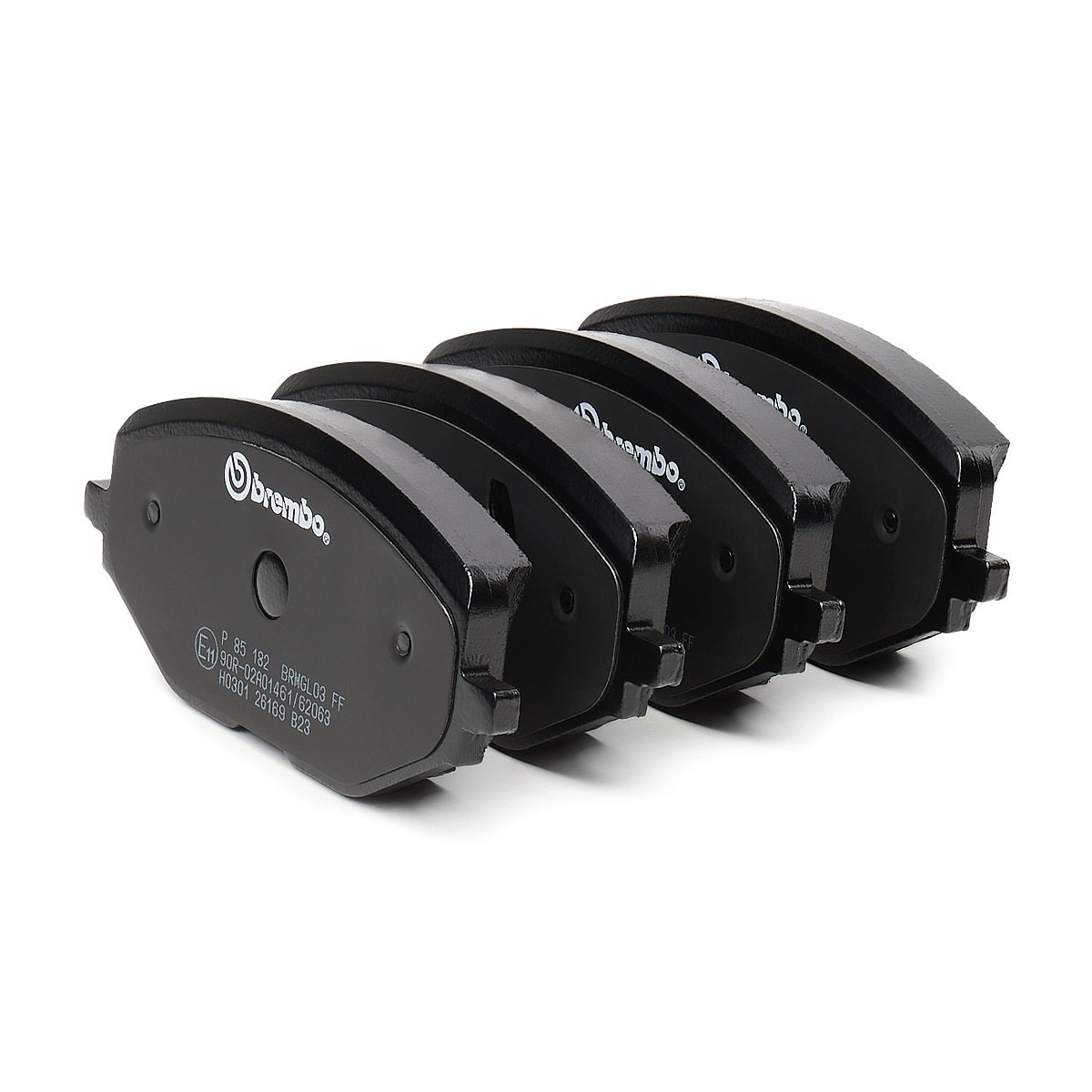 BREMBO P 85 182: Piduriklotsid PRIME LINE koos lisadega, koos pidurisadula kruvidega, koos kokkusurumisvastase plekiga
