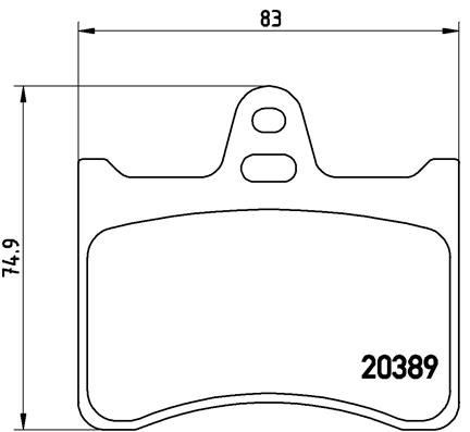 BREMBO P 61 019: Piduriklotsid PRIME LINE ilma lisavarustuseta, koos kokkusurumisvastase plekiga