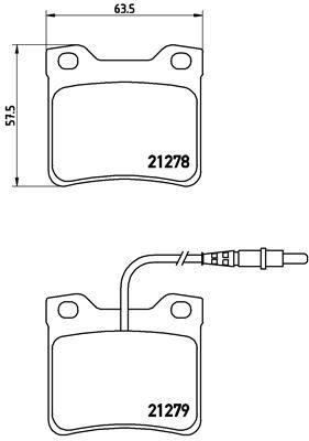 BREMBO P 61 038: Bromsbelägg PRIME LINE utan tillbehör, Anti-skrik-plåt