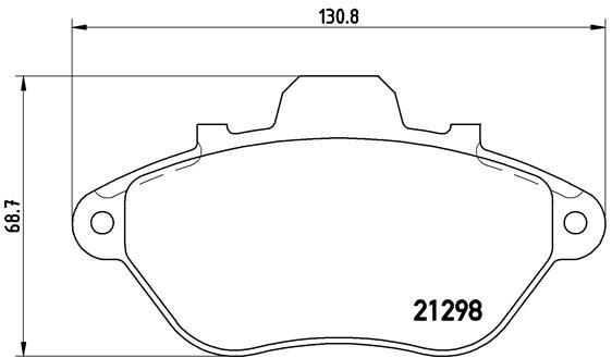 BREMBO P 61 039: Plăcuțe de frână PRIME LINE fara accesorii, cu tabla anti scartait