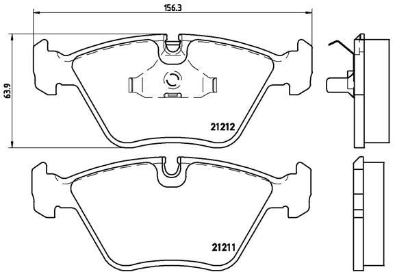 BREMBO P 61 049: Bremžu kluči PRIME LINE bez piederumiem, ar piespiedējplāksni
