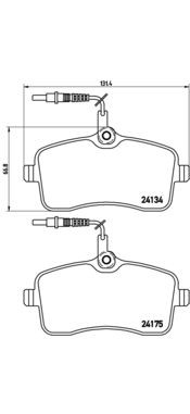 BREMBO P 61 077: Piduriklotsid PRIME LINE koos lisadega, koos pidurisadula kruvidega, koos kokkusurumisvastase plekiga