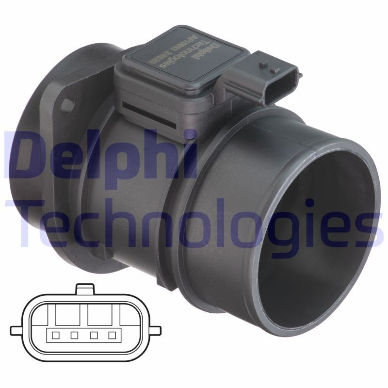 DELPHI AF10653-12B1: Õhumassimõõtja 12V