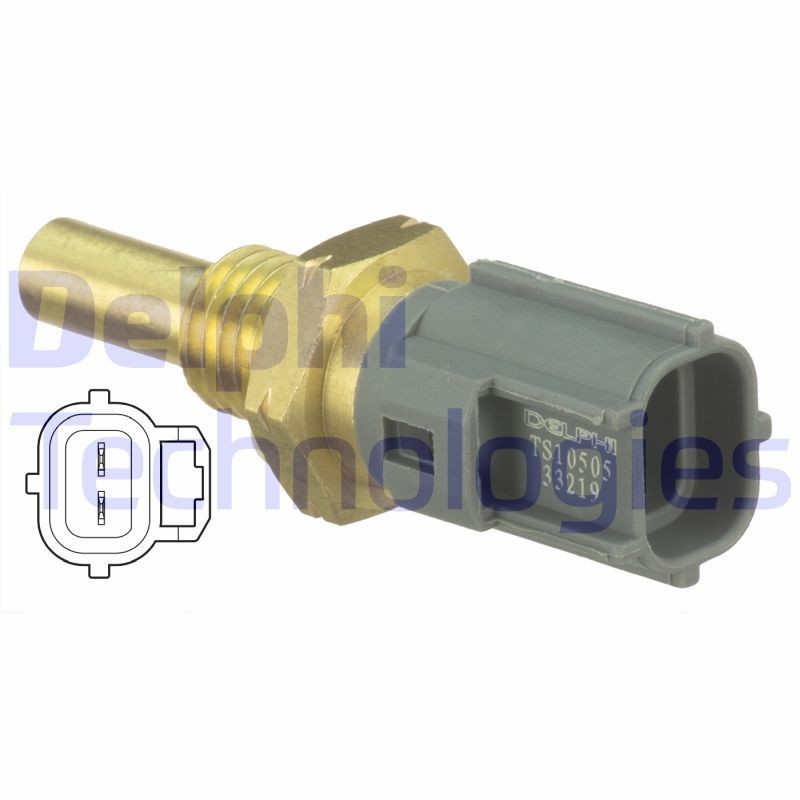 DELPHI TS10505 Sensor, Kühlmitteltemperatur M 12X1.5-6g