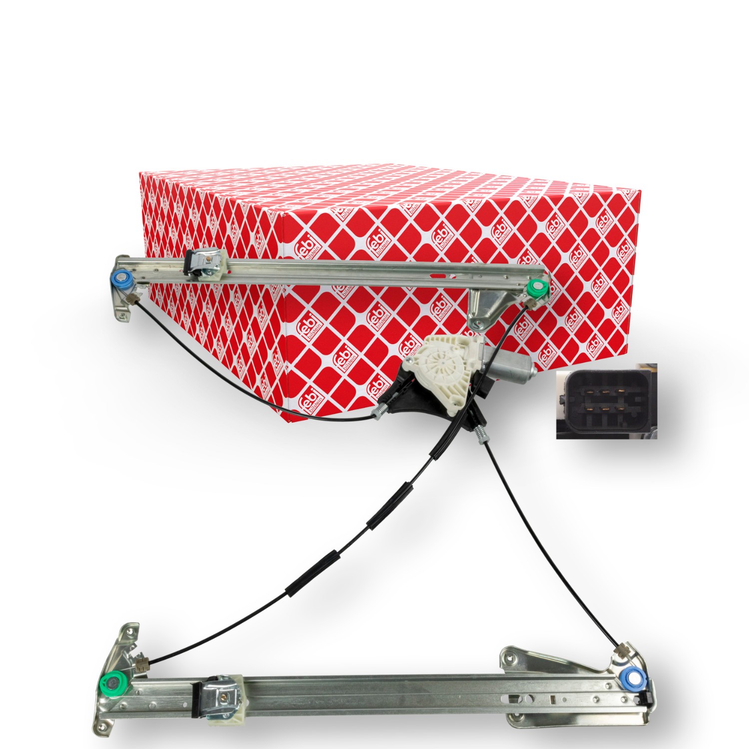 FEBI BILSTEIN 174328: Mecanism actionare geam fata stanga, electric, cu motor electric