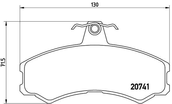 BREMBO P A6 024: Piduriklotsid PRIME LINE koos lisadega, koos pidurisadula kruvidega, koos kokkusurumisvastase plekiga
